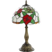 Tiffany Stained Glass Table Lamp Handmade Antique Bedside Lamp Bedroom Living Room Nightstand Sunflower