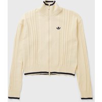 Adidas Women's Knit Firebird Track Top Warm Vanilla
