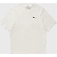 AMI Paris Men's Boxy Fit Short Sleeve ADC T-Shirt Blanc Creme