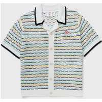 Casablanca Men's Tuck Stitch Short Sleeve Shirt Green