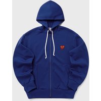 Comme des Garçons Play Red Heart Zip Hoodie Navy