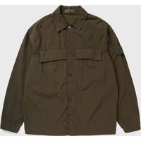 Stone Island Men's Ghost Nylon Smerigliato Shirt Jacket Military Green