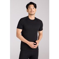 Talus – męski top z krótkimi rękawami i okrągłym dekoltem - Black