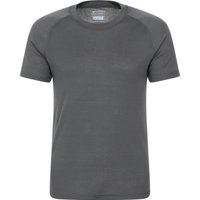 Talus – męski top z krótkimi rękawami i okrągłym dekoltem - Grey