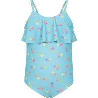 Dziecięcy strój kąpielowy z falbanami - Turquoise