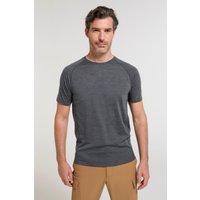 Summit II Męski T-shirt Merino - Grey