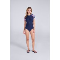 Isla damski kombinezon surfingowy z nadrukiem - Navy
