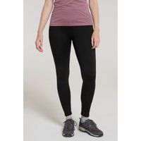 Leginsy termiczne damskie z podszewką typu Borg - Black