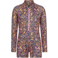 Mira — dziecięcy strój kąpielowy z długim rękawem - Neon Orange