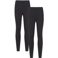 Legginsy damskie z mieszanki bawełny Multipack - Charcoal