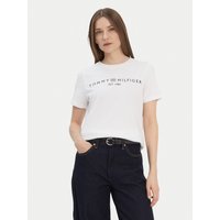 Tommy Hilfiger T-Shirt Logo WW0WW40276 Weiß Regular Fit