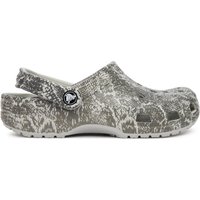 Pantoletten Crocs Classic Pop Animal Clogs 214153 Grau