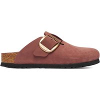 Lederclogs für Damen Birkenstock Boston Big Buckle Nubuck