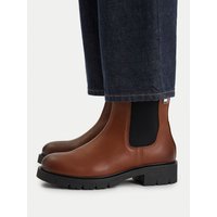 Klassische Stiefeletten Tommy Jeans Tjw Cleated Chelsea Boots EN0EN03105 Braun