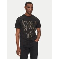 Plein Sport T-Shirt SAEC MTK8009 STE001N Schwarz Regular Fit