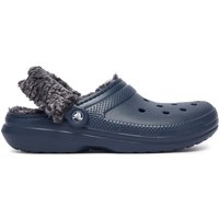 Pantoletten Crocs Classic Fleece Lined Clog Quartz 211396 Dunkelblau
