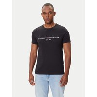 Tommy Hilfiger T-Shirt Core Logo Tee MW0MW11465 Schwarz Slim Fit