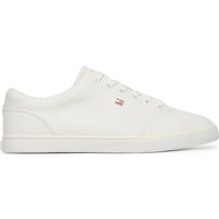 Sneakers aus Stoff Tommy Hilfiger Th Low Profile Vulc Canvas FW0FW09102 Weiß