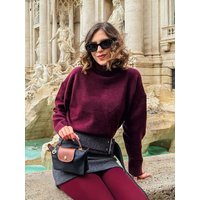 Women Winter Fashion Versatile Solid Soft Basic High Neck Long Sleeve Knitted Pullover Female Elegant Warm Casual Sweater
