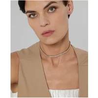 316L Stainless Steel Necklace Luxury Shiny Cubic Zirconia Fashion Jewelry for Women ÑепоÑка на ÑÐµÑ Ð¶ÐµÐ½ÑÐºÐ°Ñ Wedding Gift