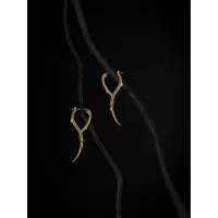 Thistle Thorn Hoop Earrings Set For Women 18K Gold Plated Fashion Jewelry Pendientes Piercing Earings Cocktail 221398