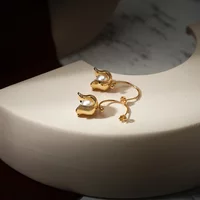 Fancy Pearl Drop Earring Gold Color For Women Earrings Trendy Simple Fashion Everyday Jewelry Dropshipping E231508