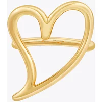 Cutout Heart Ring For Women Anillos Mujer Gold Color 18K Plated Fashion Jewelry Rings Simple Office Dropship R234208