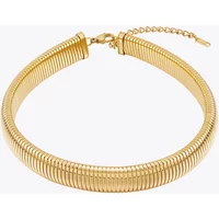 Textured Adjustable Choker For Women Wholesale Necklaces Gold Color Collares Fashion Gift Party Jewelry P233384