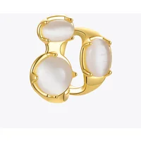 Opal Decorated Ear Cuff Earrings For Women Gold Color Fashion Jewelry Earring 2025 Gift Pendientes Mujer E221360