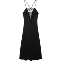 Female Beach Style Sexy Long Dress Black Sleeveless Backless Lace Decorate Zipper Summer Dresses Woman 2025 Trendy