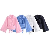 ZR Long Sleeve Shirt Women Shirts Woman Vintage Elegant Women's Luxury Blouses Summer Top Y2K Tops Harajuku Fashion Blouses