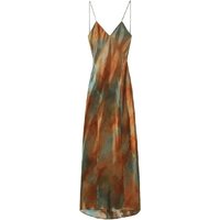 2025 Woman's Fashion Long Dress Scenery V-Neck Sleeveless Backless Female Sexy Beach Style Casual Loose Camisole Dresses