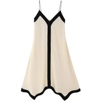 Rindu 2025 Women's Stitching Camisole Dress Summer Sexy Prom Female Dress Zevity Elegant and Pretty White Dress
