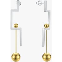 Enfashion Geometric Balance Drop Earrings For Women Contrast Color Stainless Steel Long Hanging Earings Jewelry Oorbellen EB1025