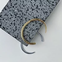 Pulseras Tapered Open Bracelets For Women Gold Color Delicate Bangle Fashion Jewelry Graduation Dropshipping B222328