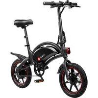 DYU D3F Összecsukható Robogó Elektromos Kerékpár 14 hüvelykes Fekete