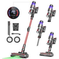 Ultenic U16 Flex kabelloser Staubsauger 45000Pa Saugleistung 60 Minuten Betriebszeit GreenEye Technologie klappbares Rohr verhedderungsfreie Bürste