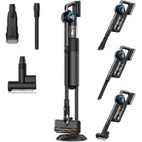 JIGOO V700 Kabelloser Staubsauger mit 25l Saugstation automatischer Staubentleerung 33 KPa Saugleistung verhedderungsfreie Bürste DualLEDBeleuchtung