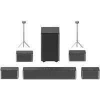 Ultimea Poseidon D70 71 Soundbar + 1 Paar Steady 300 Lautsprecherständer 10BandEqualizer 121 voreingestellte EQMatrizen BassMXTechnologie