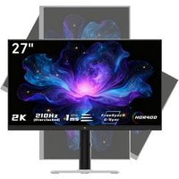 KTC H27T6 GamingMonitor 27 Zoll 2560 x 1440 FastIPSBildschirm 210 Hz Bildwiederholfrequenz 1 ms GTGReaktionszeit HDR400 FreeSync GSync schwaches