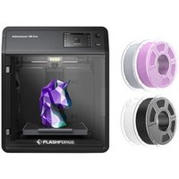 Flashforge Adventurer 5M Pro 3D nyomtató 4kg Mecpow HS PLA Filament FehérLilaSzürkeFekete