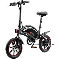 DYU D3F Folding Moped Electric Bike 240W 14 Inch 25kmh Black