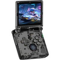 ANBERNIC RG35XXSP Flip Game Console Transparent Black