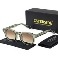 CATERSIDE K39769 Vintage Sunglasses Green Frame