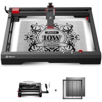 AlgoLaser Alpha 10W Laser Engraver Laser Bed Rotary Roller