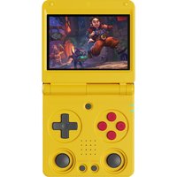 ANBERNIC RG34XXSP Flip Game Console 64GB 256GB Yellow