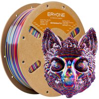 ERYONE Silk Twist Rainbow PLA Filament 1kg Psychedelic RedYellowBlue