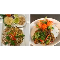 Two-Course Thai Meal With Prawn Crackers, Starter, and Main