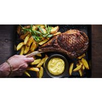 1Kg of Tomahawk, T-Bone or Rib-Eye Steak with Fries at American Diner