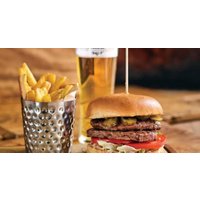Burger and Drink at Ye Shakespeare